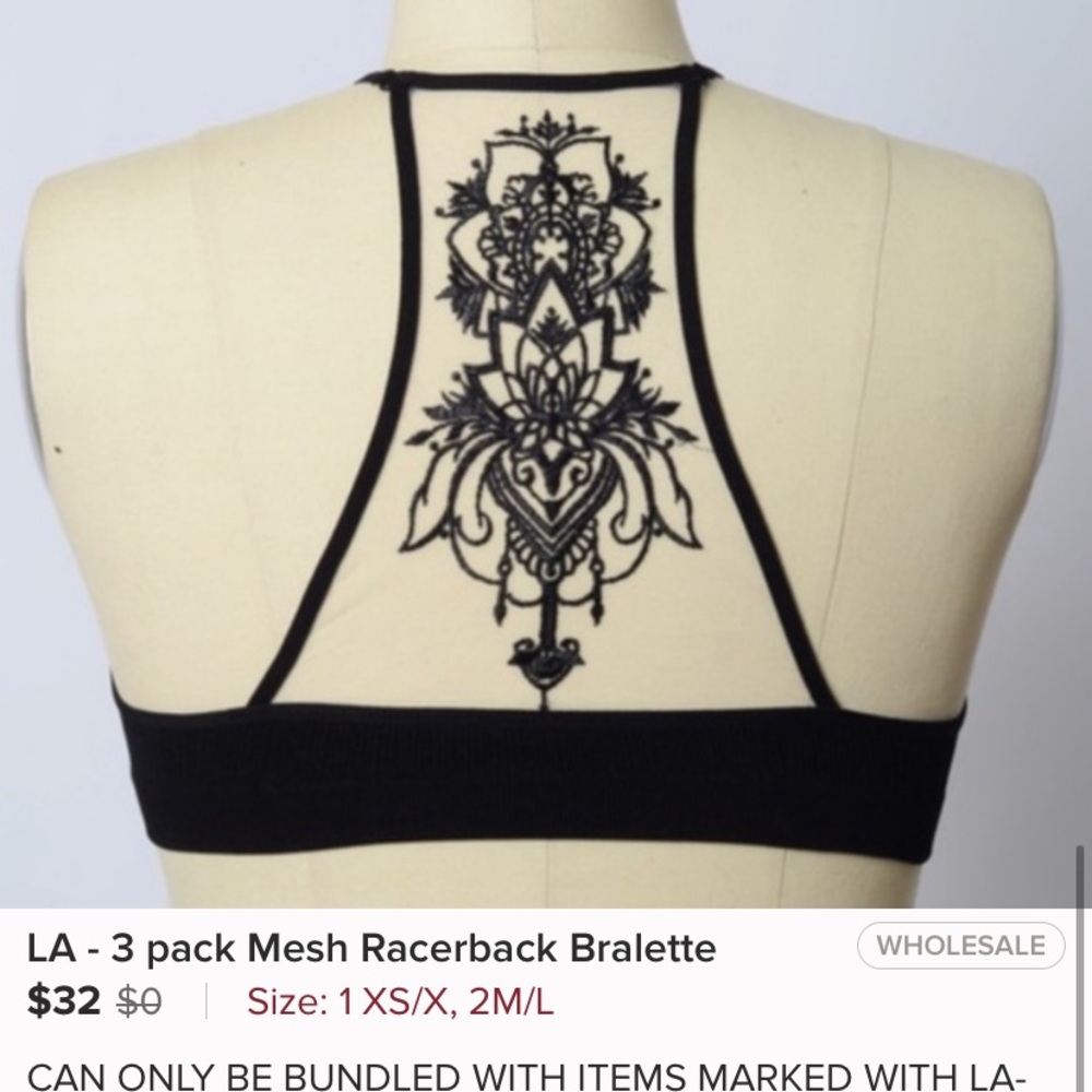 ✨Mesh Racer Back Bralette - Picture 6 of 6
